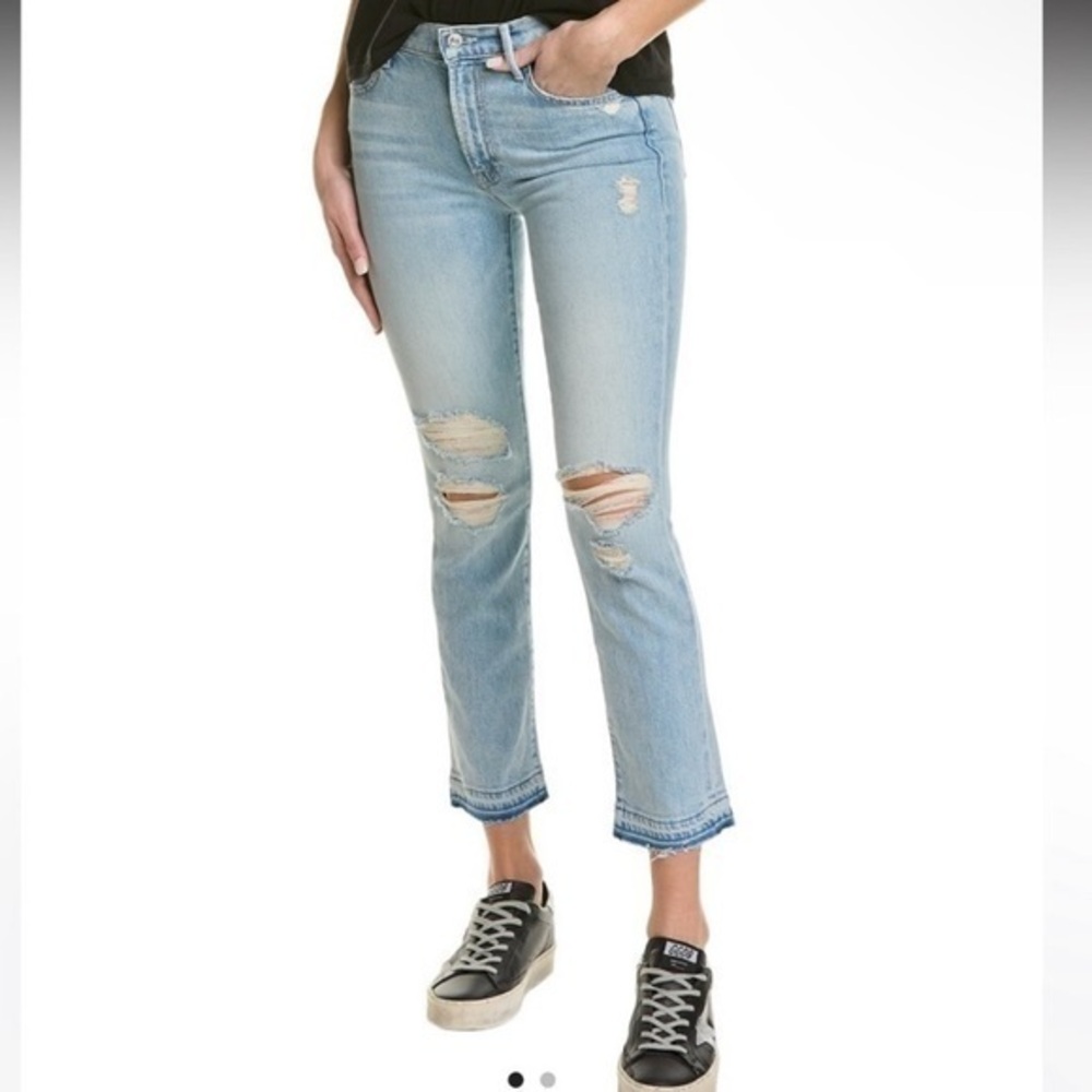 MOTHER Rascal Ankle Undone Hem-Vacation Temptation